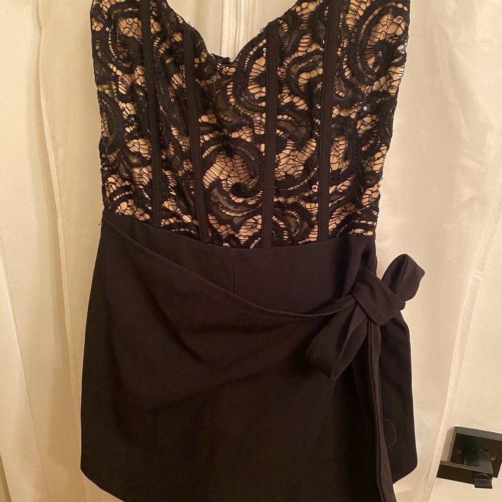 Elegant Black Lace romper